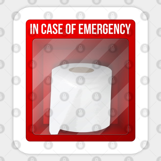 Emergency Toilet Paper Sticker by antre
